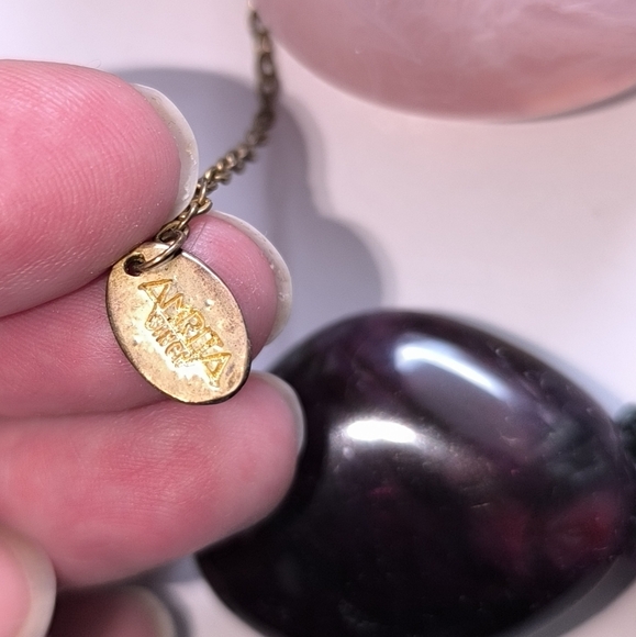 Amrita Singh Chunky Multi Color Resin Necklace - Picture 5 of 11